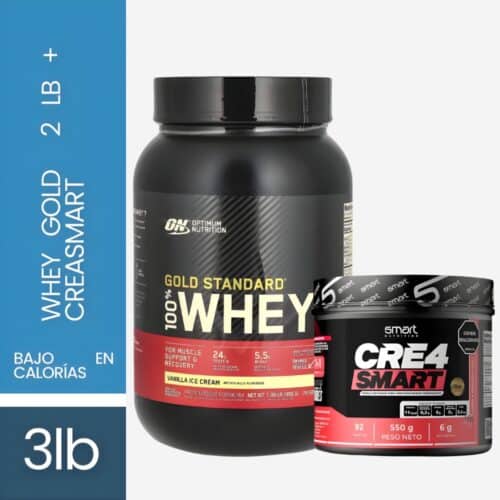 Proteína Whey Gold Standard 2lb + Creatina Creasmart 92serv